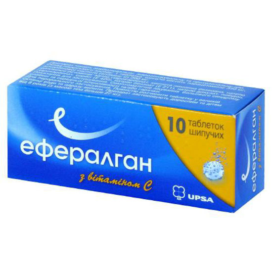 Эффералган с витамином С таблетки 330мг/200мг №10